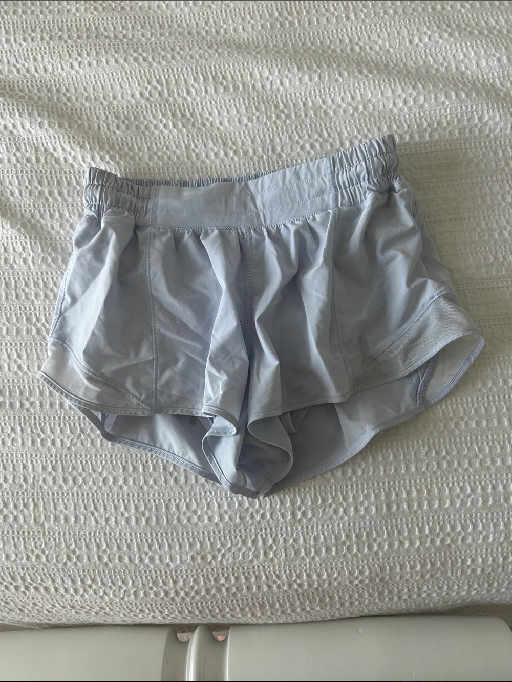 lululemon 2.5 inch Pale Blue Hotty Hot Shorts